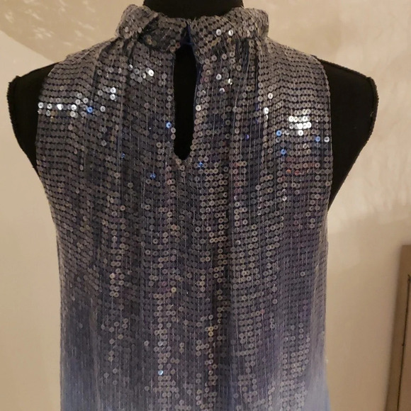 Alice+Olivia silk sequined dress size M NWOT - Picture 8 of 9